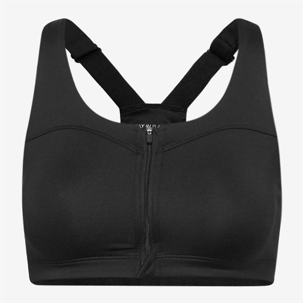Stay In Place  Front Zip Sports Bra Xl