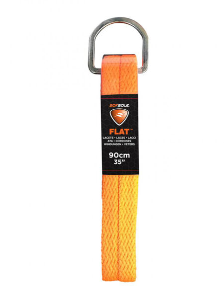 Implus  Skoband D ring Flat Neon Orange 120cm One Size