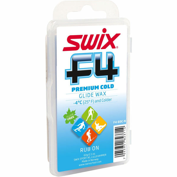 Swix  F4 Glidewax 60g Rub-On W/Cork No Size/